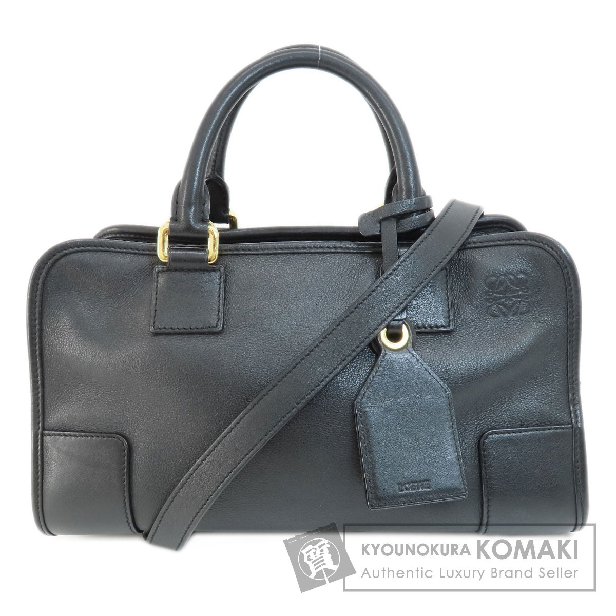 LOEWE ロエベ アマソナ 2WAY ハンドバッグ カーフ レディース 中古_画像1