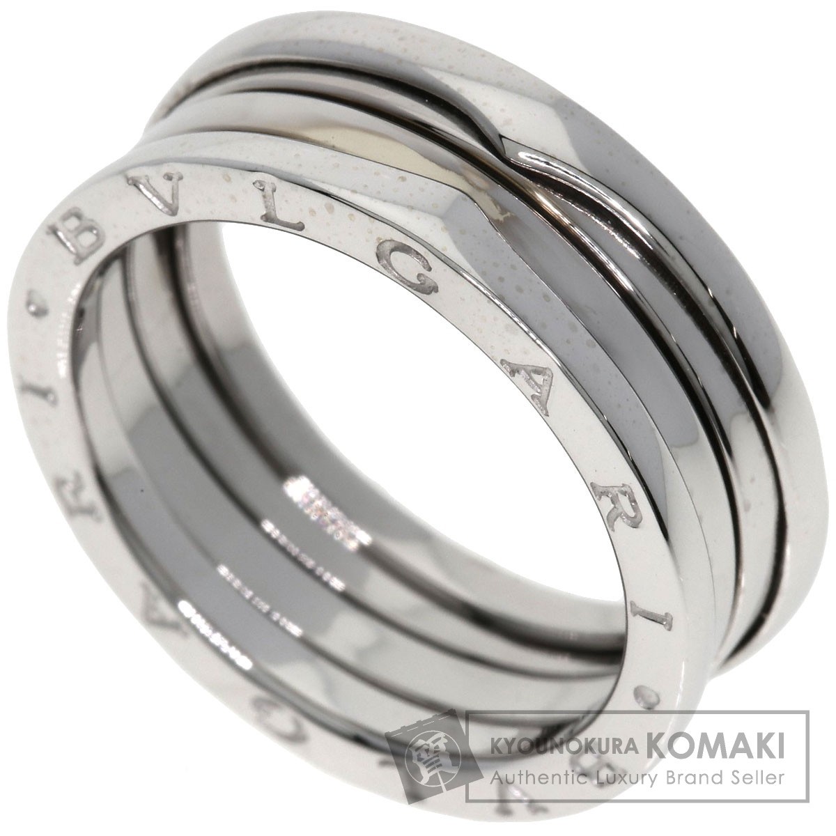 BVLGARI ブルガリ B-zero1 ビーゼロワン 2バンド #60 リング・指輪 K18ホワイトゴールド レディース 中古_画像1