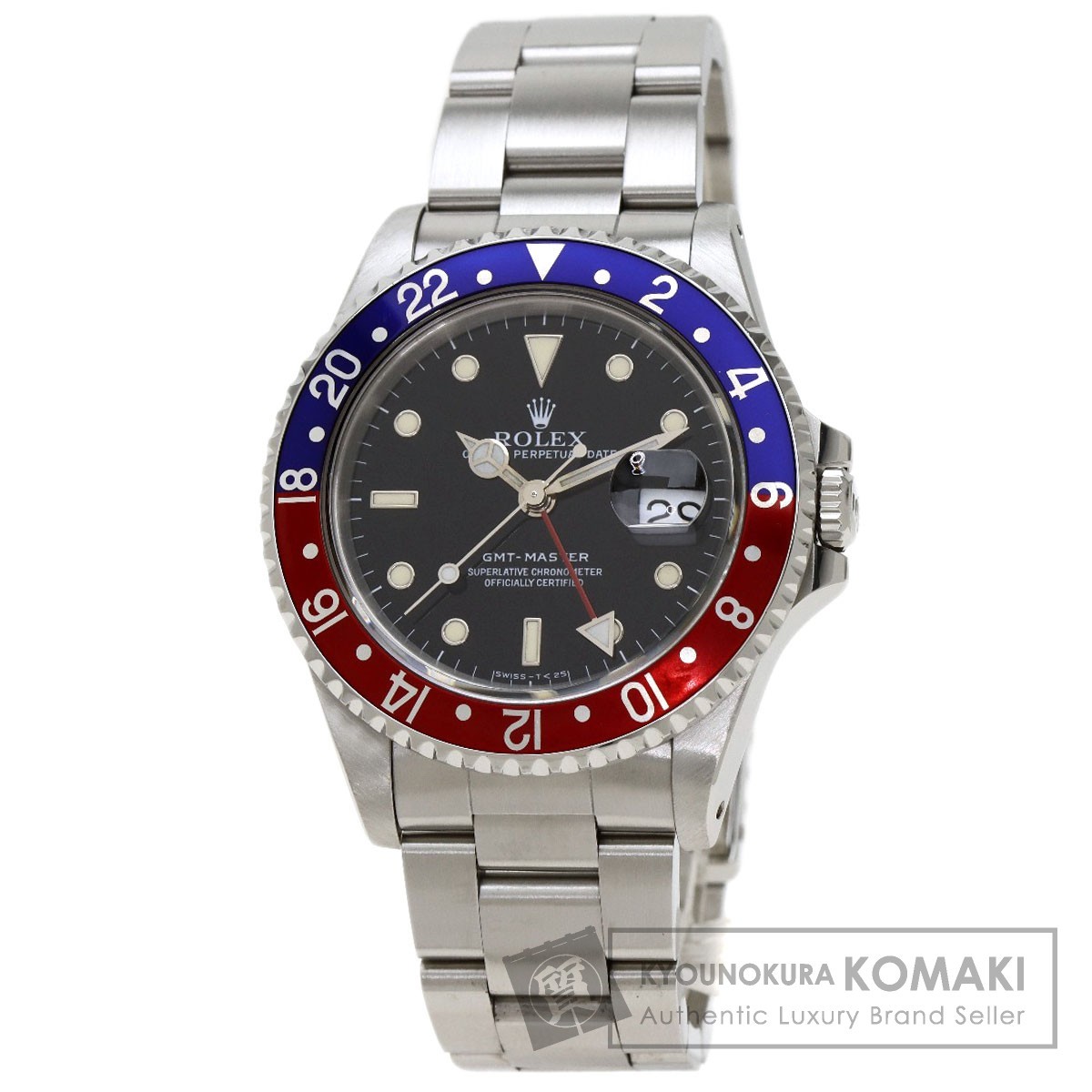 ROLEX ロレックス 16700 GMTマスター 青赤ベゼル オールトリチウム 腕時計 ステンレススチール SS メンズ 中古_画像1