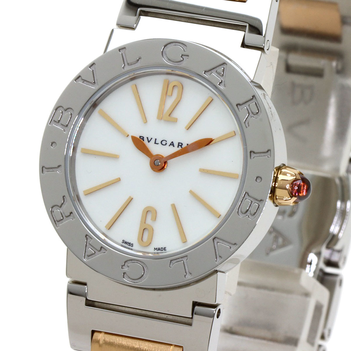 BVLGARI ブルガリ BBL26WSSPGD ブルガリブルガリ 腕時計 ステンレススチール SSxK18PG レディース 中古_画像3