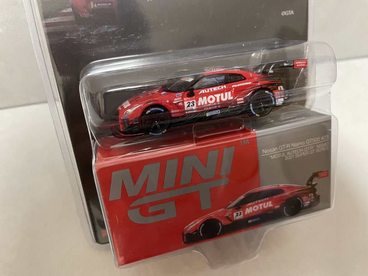 MINI GT 1/64 日産 GT-R NISMO GT500 #23æ MOTUL AUTECH GT-R 2021 スーパーGT ニスモ モチュール_画像2