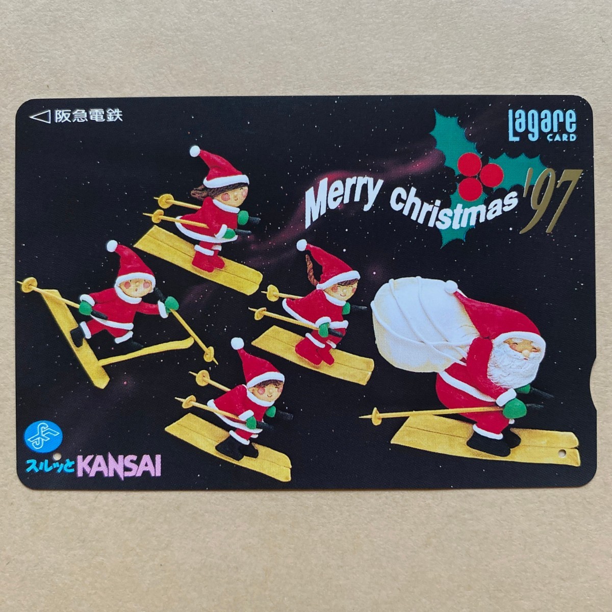 【使用済】 スルッとKANSAI 阪急電鉄 Merry Christmas '97_画像1