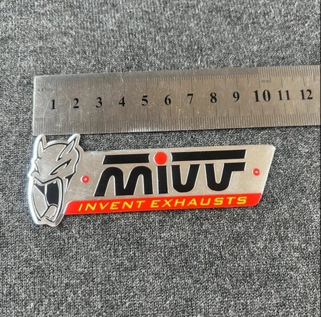 MIVV ミヴ マフラー 耐熱アルミステッカー 【即決】【送料無料】f_画像5