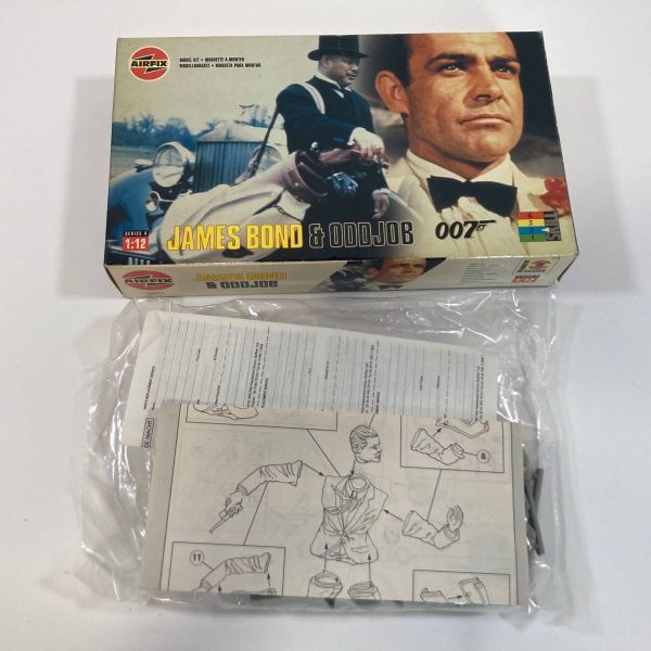 希少 未組立 絶版 70年代 Airfix エアフィックス 1/24 007 JAMES BOND 映画 “ゴールドフィンガー” ジェイムスボンド & オッドジョブ