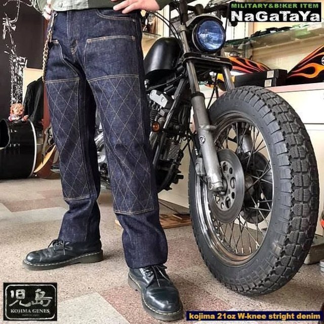 児島ジーンズ KOJIMA GENES RNB1221wk 21oz ヘビーオンス ダブルニー ストレートジーンズ 36inch ウエスト93cm made in japan 日本製_画像6