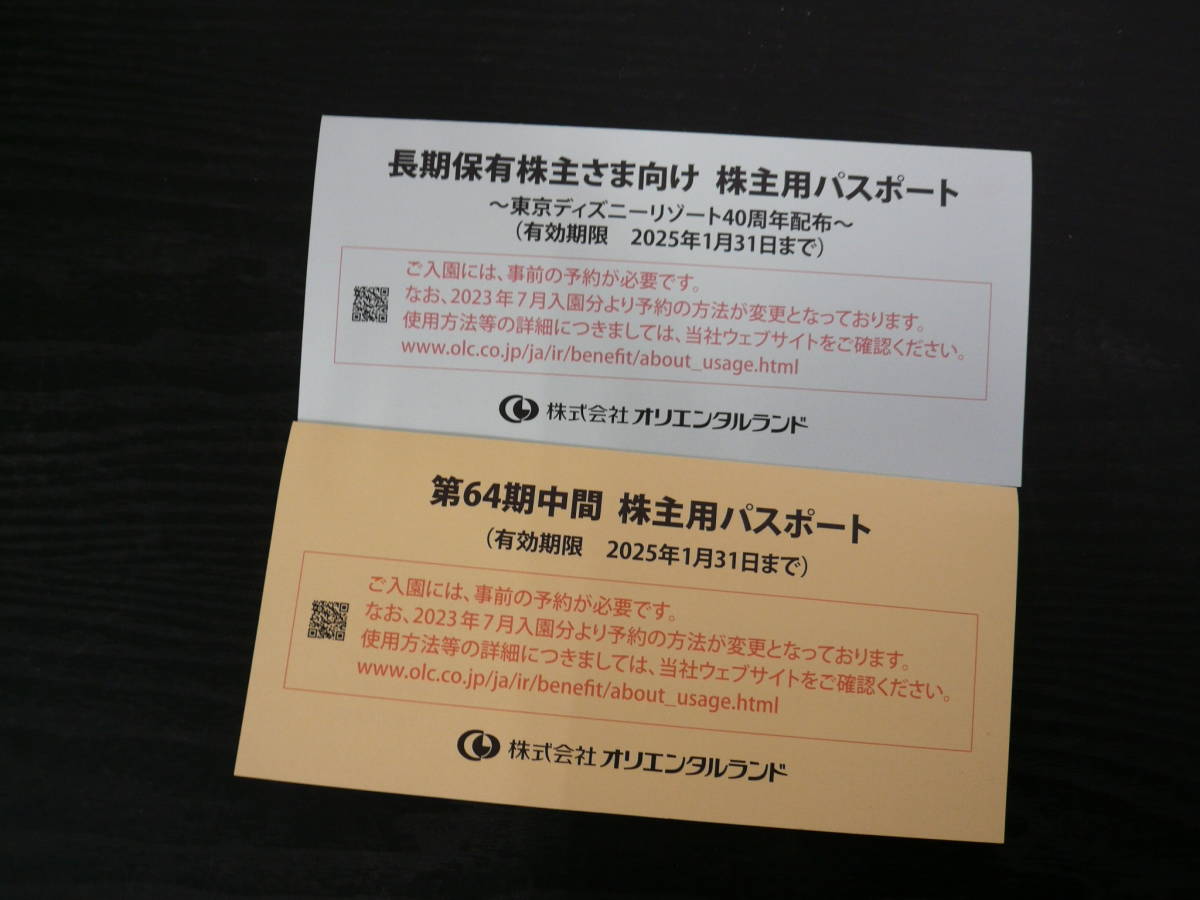 RR171 パスポート5枚 東京ディズニーリゾート 有効期限2025年1月31日 株主優待 オリエンタルランド CARRR オリエンタルランド 株主優待_画像2