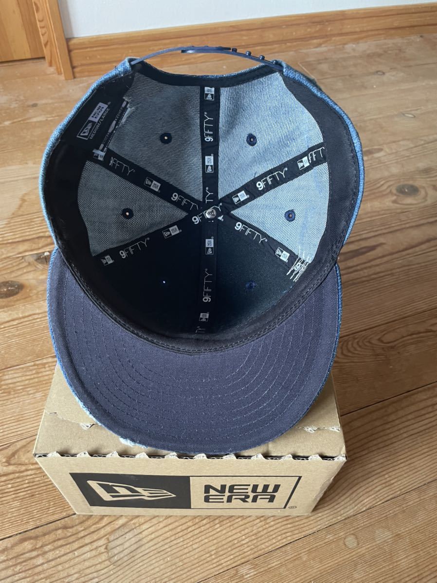 美品　完売品 9FIFTY Denim Custom NEW ERA 1920 ウォッシュドデニム サイズM/ L_画像5