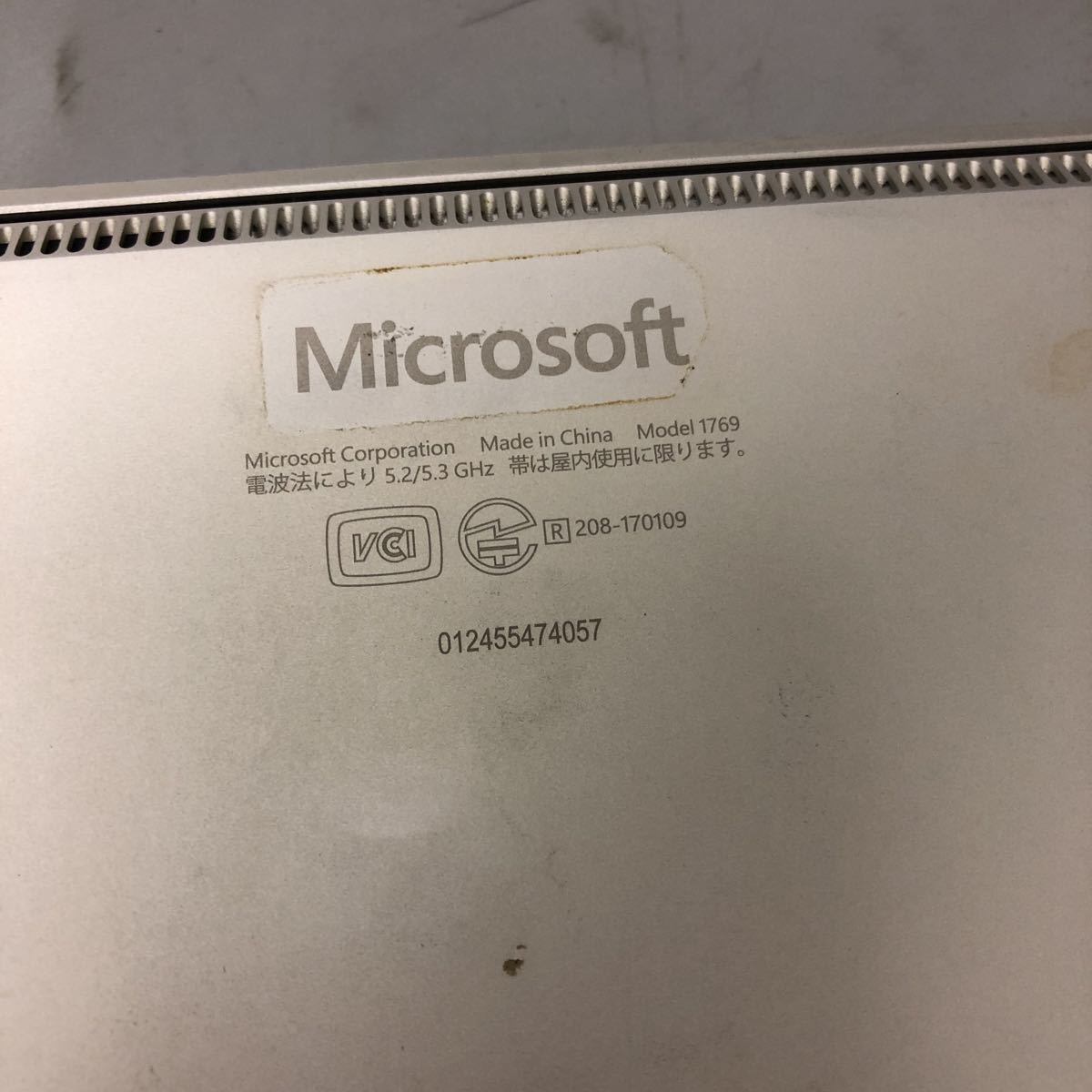 JXNT3076 /Microsoft Surface Laptop 1769 /Intel Core i5-7300U 2.60GHz/メモリ:8GB /SSD:256GB/カメラ/ Windows 10の画像8