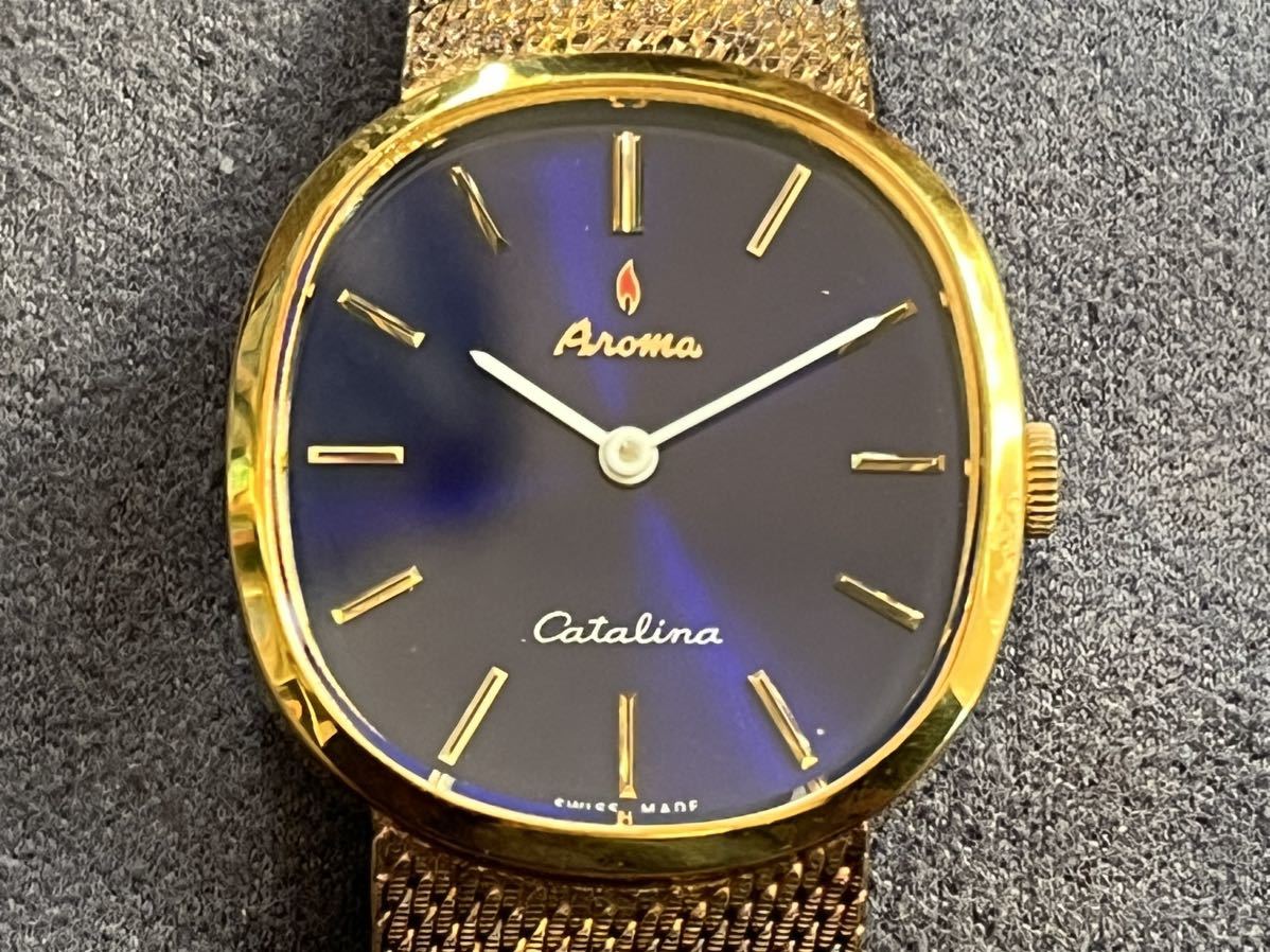 H121224 アロマ カタリナ 腕時計 手巻き Aroma Catalina スイス製_画像1