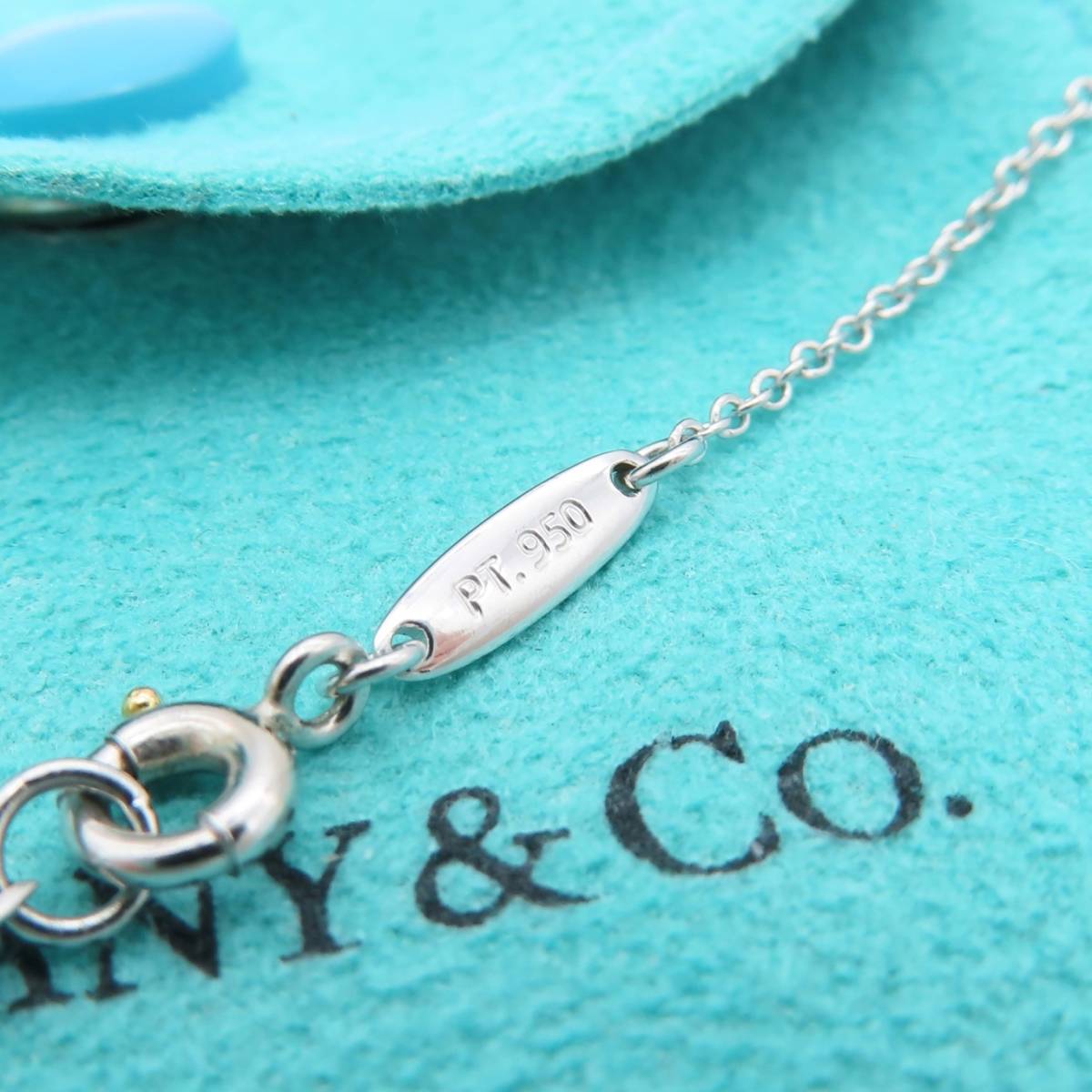 【送料無料】 未使用 Tiffany&Co. ティファニー プラチナ チェーン ネックレス PT950 40cm HD23_画像6