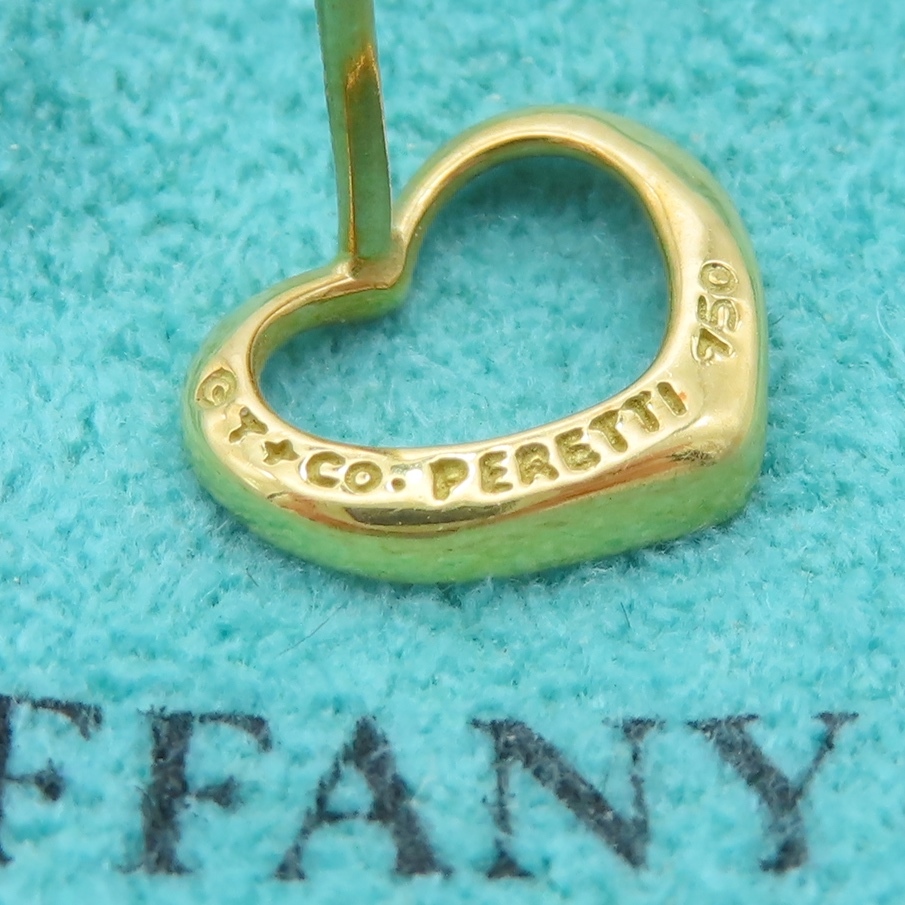 Tiffany&CO. 750／k18 オープンハートピアス-