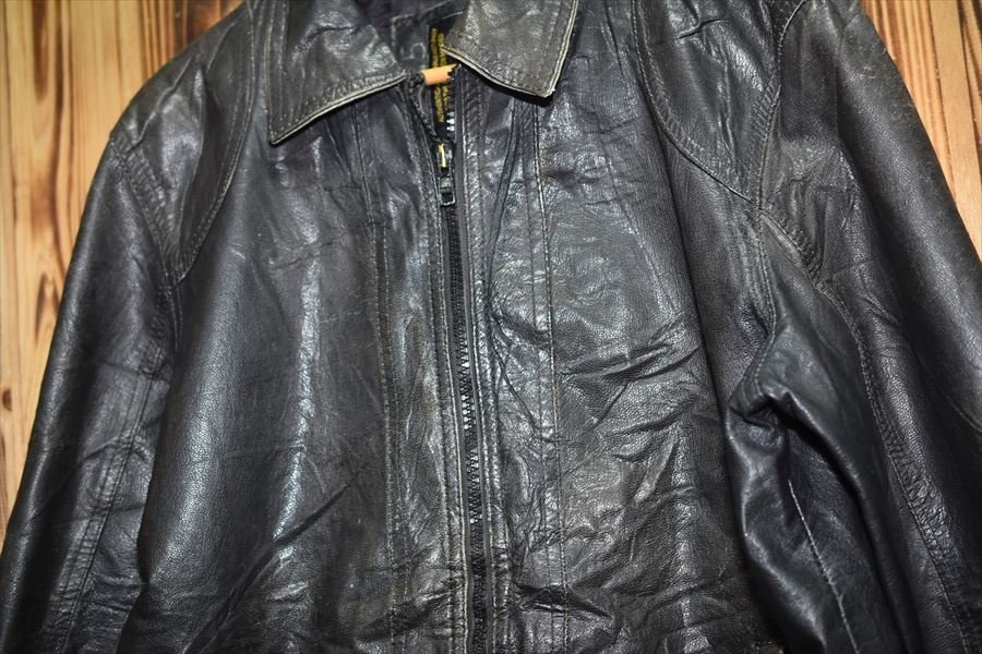 JACK&JONES★イタリア直輸入★良質　レザージャケット　ライダース XL（Z-572)　メンズ　おすすめ_画像2