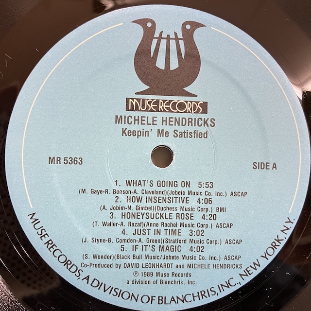 ●即決VOCAL LP Michele Hendricks / Keepin' Me Satisfied Mr5363 jv5729 米オリジナル、シュリンク付きカバー ミシェル・ヘンドリクス_画像3