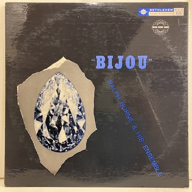 ●即決LP Ralph Burns / Bijou Bcp68 j39424 米オリジナル、エンブレム Dg Pat刻印 Mono ラルフ・バーンズ_画像1