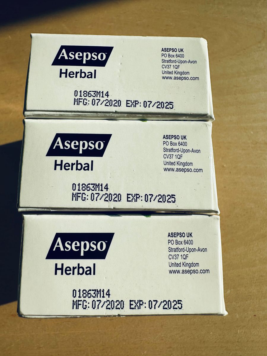 3個セット　アセプソ 抗菌消毒石鹸ハーバル ASEPSO (HERBAL Antibacterial Soap)