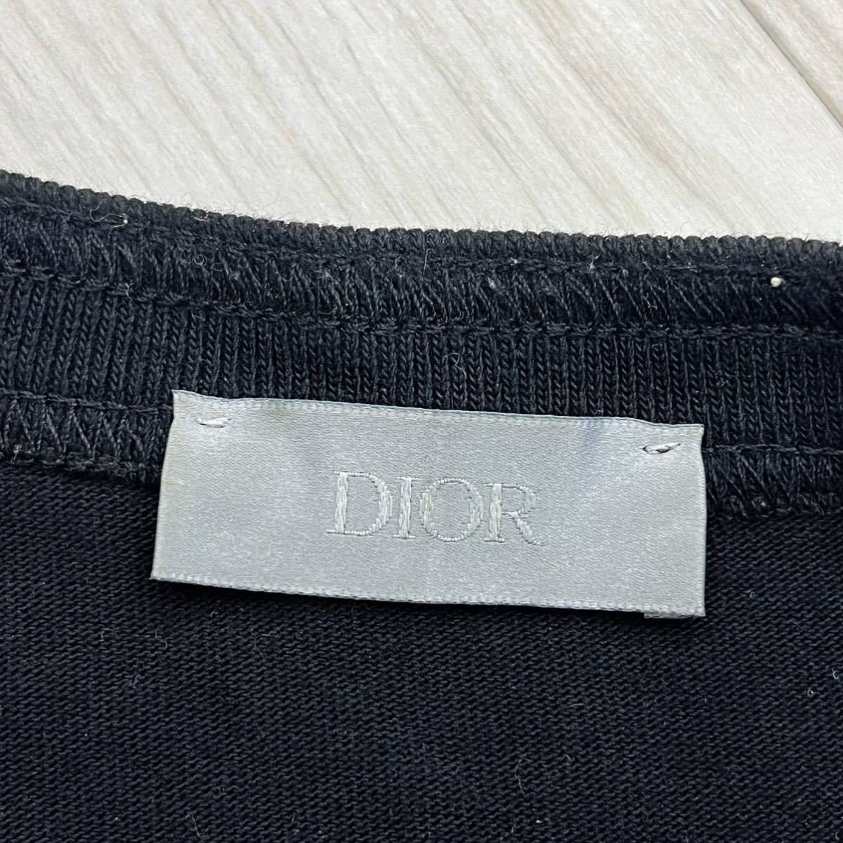 DIOR×sacai ディオール サカイ 21AW ロゴパッチ コットンジャージー ロングスリーブ カットソー Tシャツ メンズ 213J642A0554の画像6