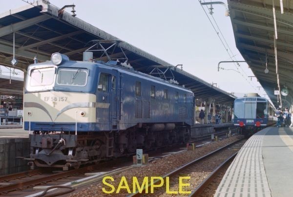 ☆90～00年代鉄道10jpgCD[EF58-157+12系ユーロライナー、EF58-157と12系江戸・EF64との並び、EF58-157+ヨ8000他]☆_DP14017