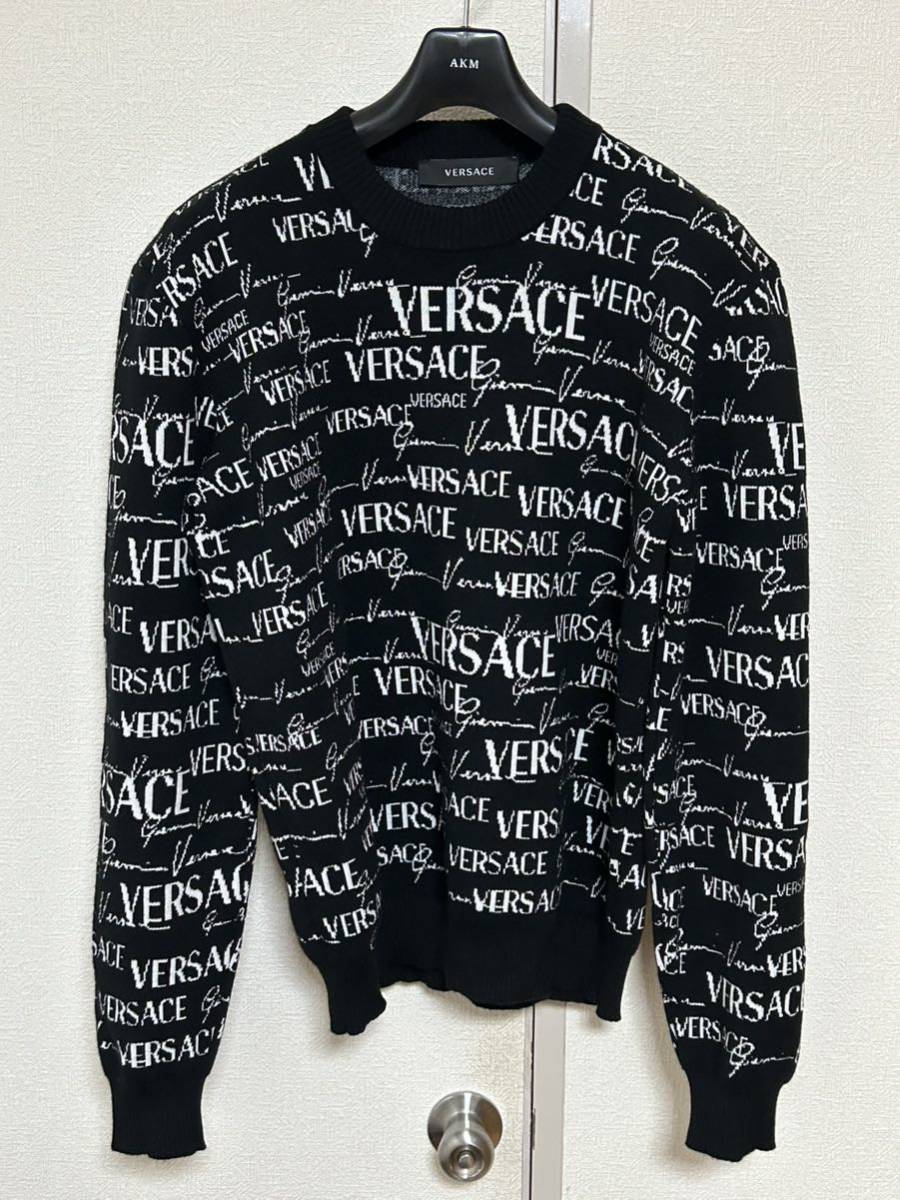  ultra sib!VERSACE Versace Logo knitted 48