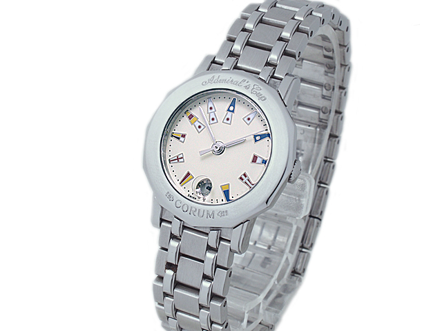  sound feather shop # Corum CORUM Admiral z cup 39.130.20 V585 lady's quarts wristwatch light polish settled 