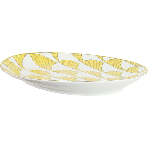 エルメス HERMES プレート オーバルプラッター ミディアムプレート ソレイユ Soleil d'Herm〓s oval platter イエロー 3244_画像3