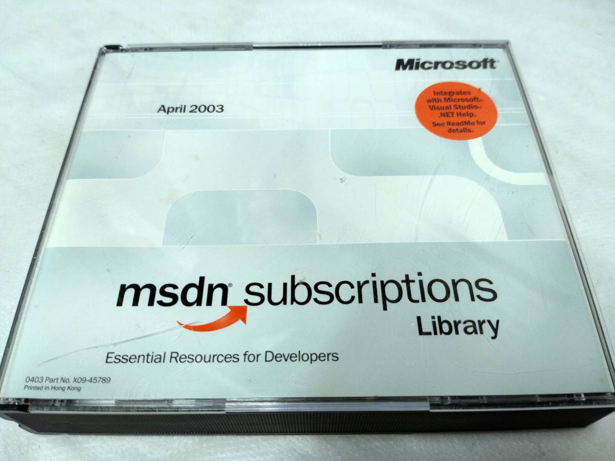 【09】microsoft msdn subsrions libary 2003 送料185円_画像1