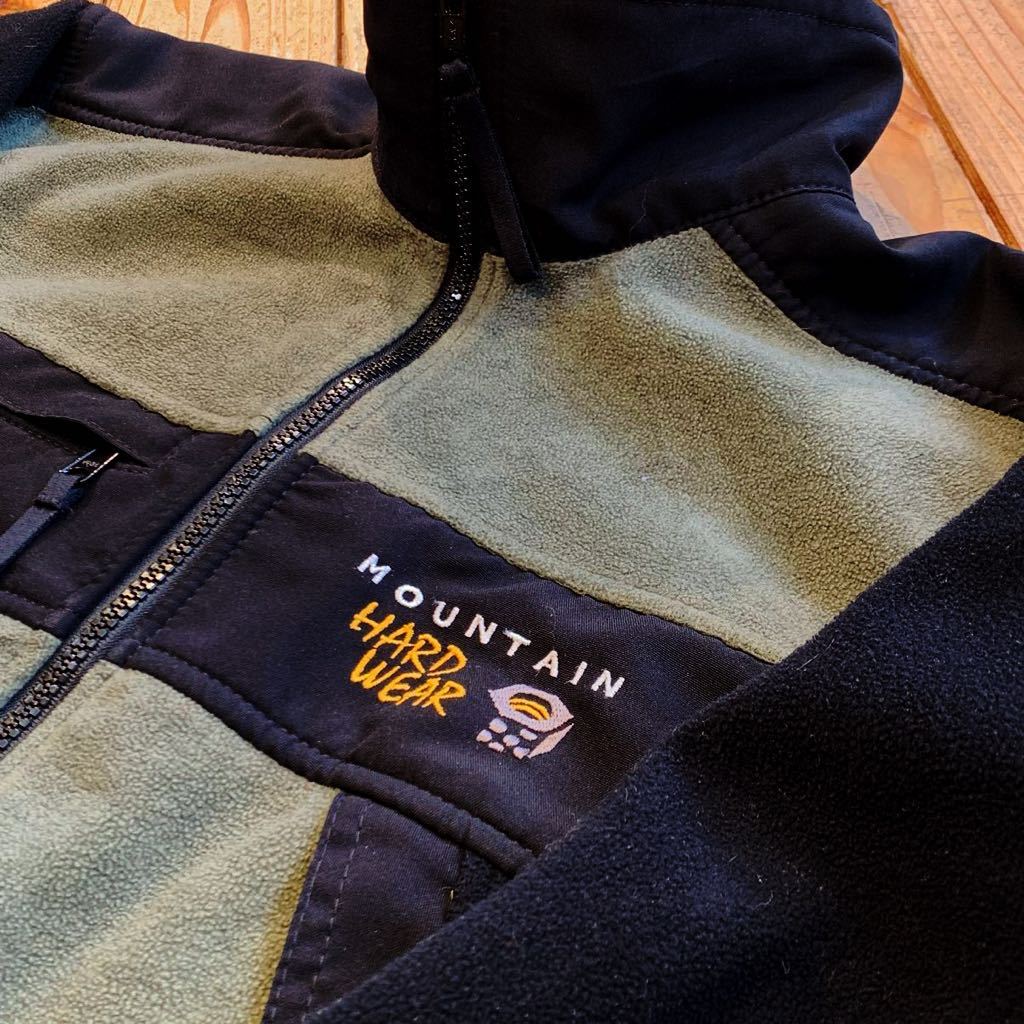 USA古着 MOUNTAIN HARD WEAR マウンテンハードウェア フリースジャケット メンズ Sサイズ 防寒 アウトドア キャンプ 登山 レジャー J3112_画像6