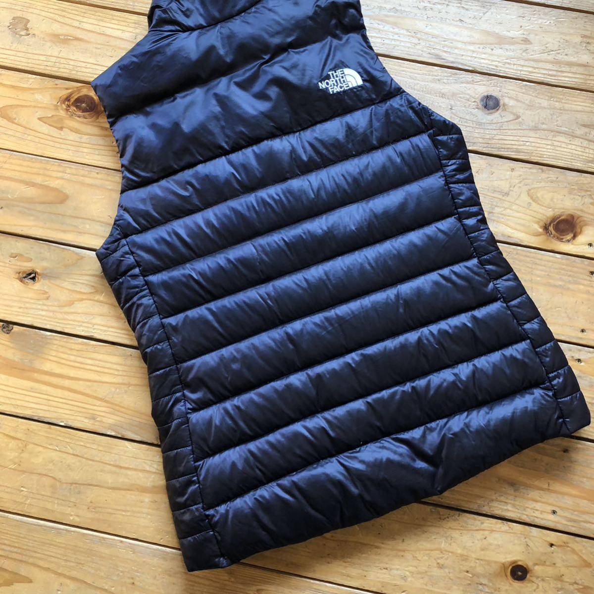 USA old clothes THE NORTH FACE North Face 550 down vest lady's size S outdoor camp mountain climbing protection against cold heat insulation American Casual J3019
