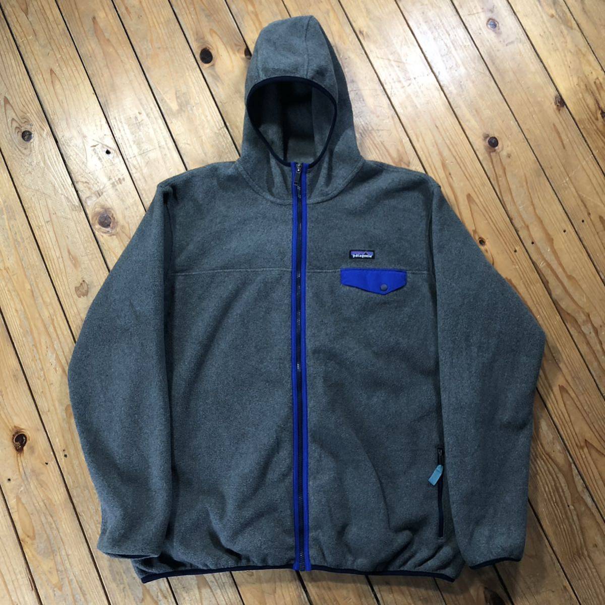 USA古着 patagonia パタゴニア SYNCHILLA シンチラ フリース ジップアップ パーカー メンズ サイズ XXL アウトドア 防寒 保温 J3089_画像2