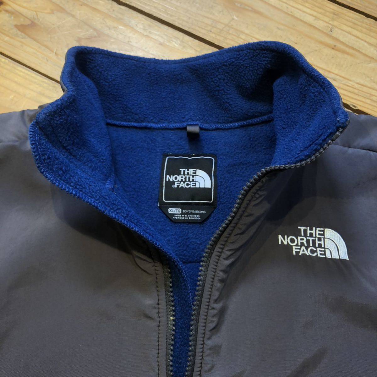 USA古着 THE NORTH FACE ザノースフェイス フリースジャケット サイズ BOYS XL アウトドア キャンプ 登山 防寒 保温 アメリカ仕入 J3098_画像4