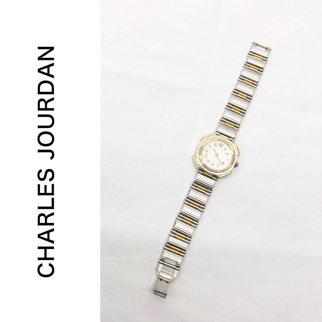 CHARLES JOURDAN シャルルジョルダン 腕時計 GB DESG REG 1041038 232 0306 シルバー×ゴールドの画像1