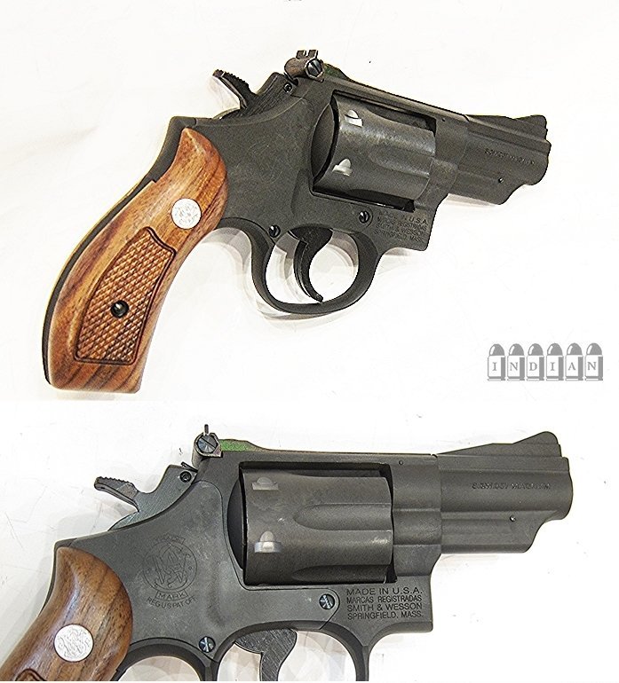 #HWS 【S&W M19 2.5inch HW 木製ラウンドタイプグリップ付 】 】_画像3