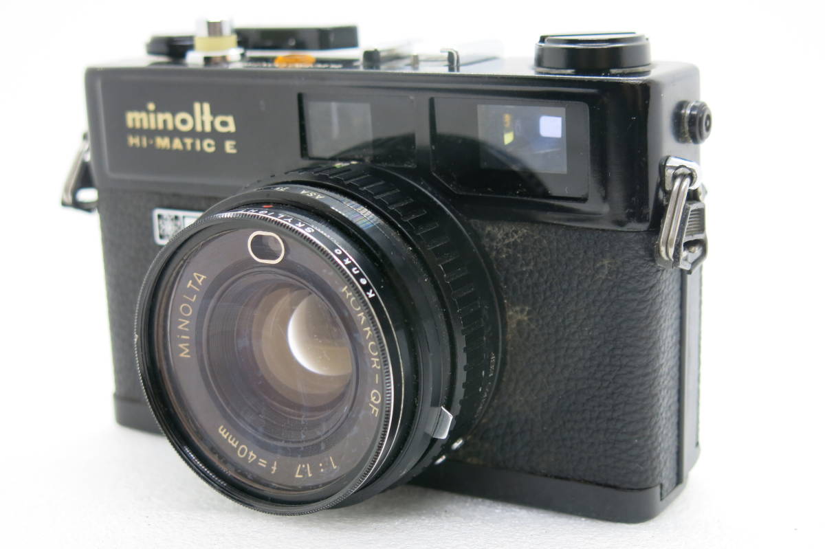 minolta HIMATIC E フイルムカメラ MINOLTA ROKKOR-OF 1:1.7 f=40mm 【HS017】_画像7