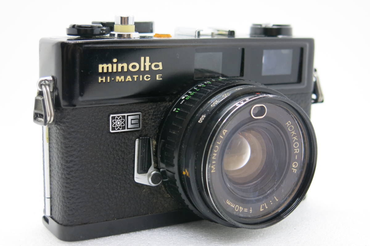 minolta HIMATIC E フイルムカメラ MINOLTA ROKKOR-OF 1:1.7 f=40mm 【HS017】_画像6