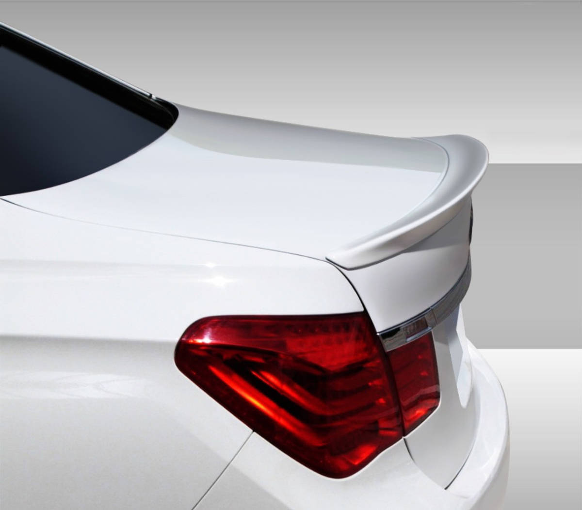 塗装込み #300塗装済(アルピン ホワイト) 2009-2015 BMW 7シリーズ F01 F02 F03 F04 リアトランクスポイラー AC TYPE 純正色_画像4
