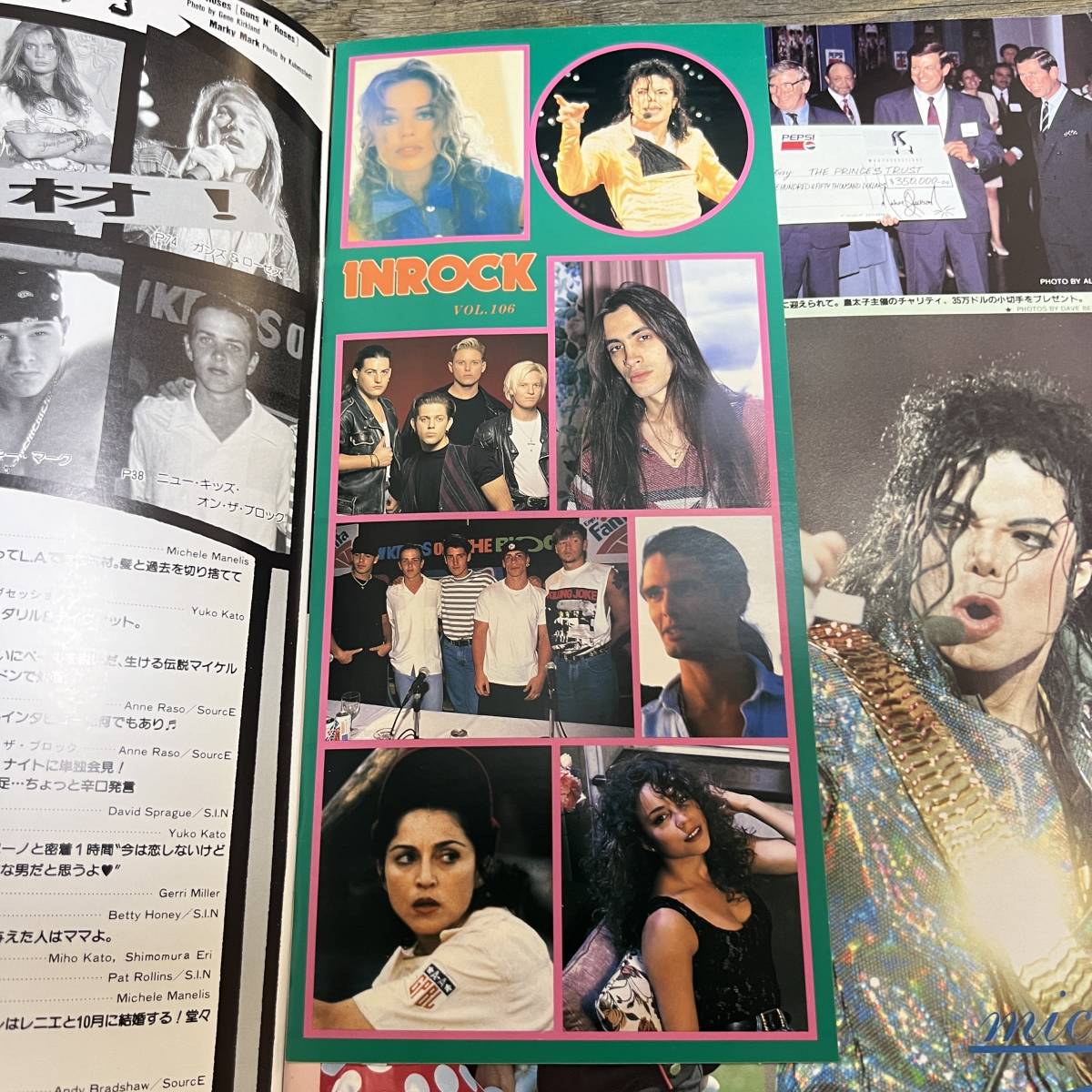 J-2402■INROCK 1992年10月号 Vol.106(イン・ロック)■SKID ROW/Bon Jovi/MARKY MARK/マイケルジャクソン■洋楽情報誌_画像4