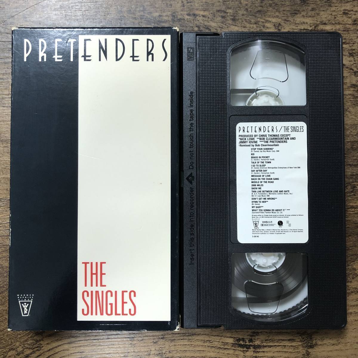 J-603#PRETENDERS / THE SINGLES#pli ton da-zVHS videotape #
