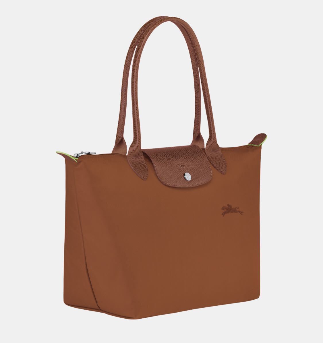 【新品】ロンシャン LONGCHAMP ル プリアージュ グリーン M ショルダーバッグ コニャック - リサイクルキャンバス_画像1