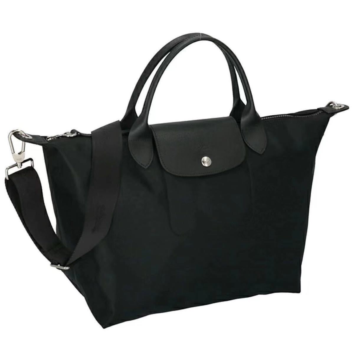 【新品】ロンシャン LONGCHAMP ル　プリアージュ　ネオ　2wayバッグM ブラック_画像1