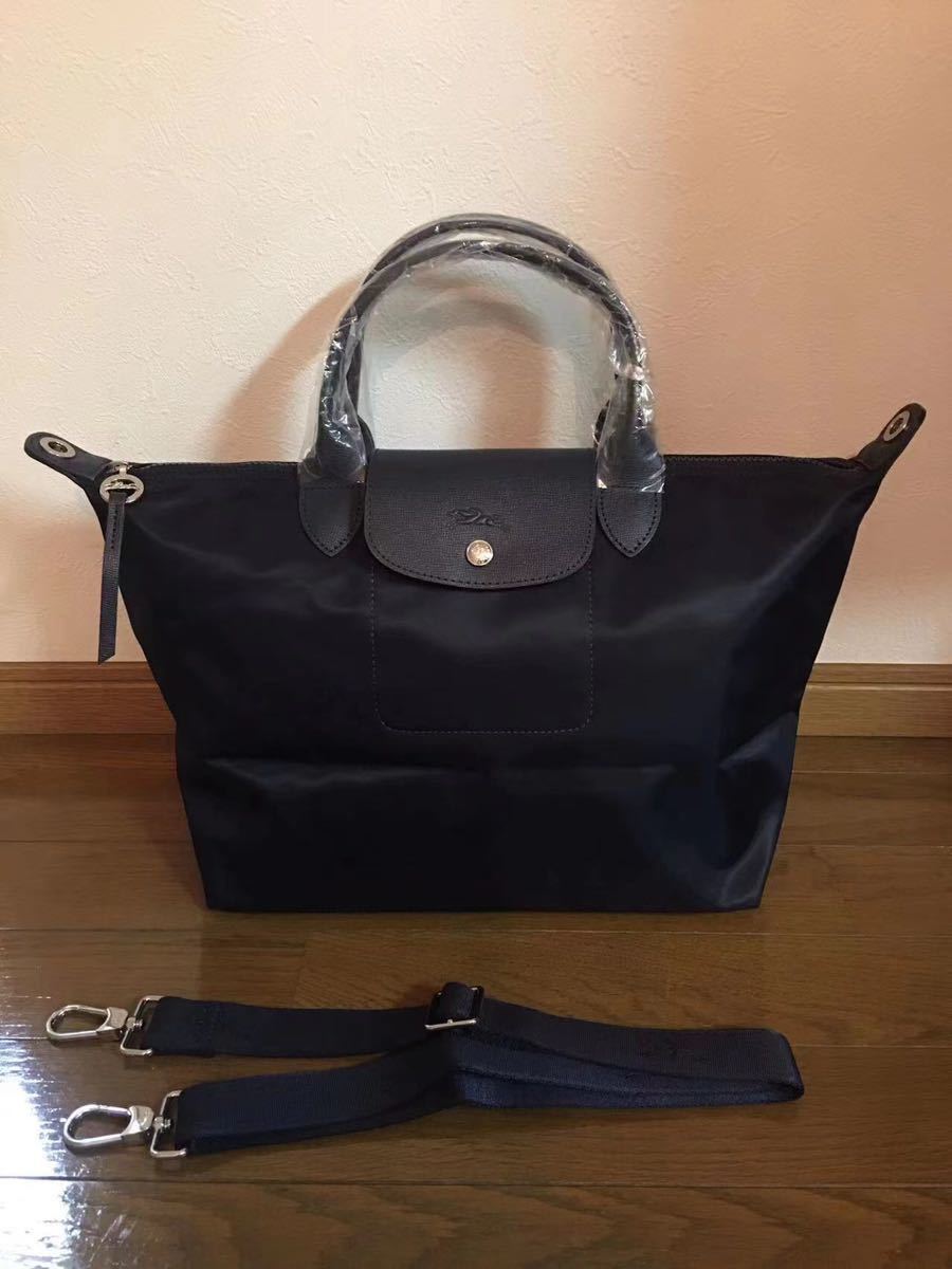 【新品】ロンシャン LONGCHAMP ル　プリアージュ　ネオ　2wayバッグM ネイビー_画像1