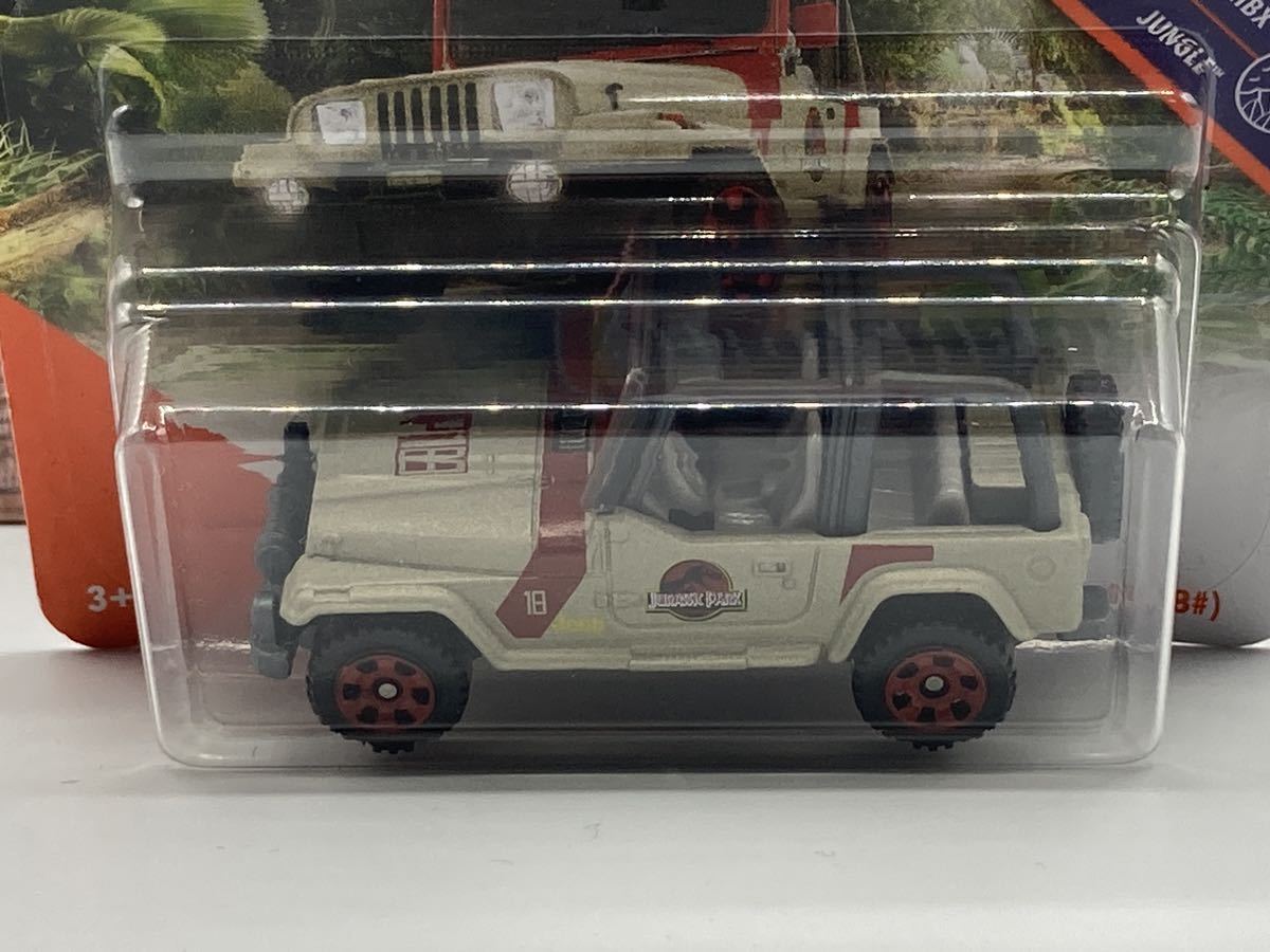 即決有★マッチボックス MATCHBOX JEEP WRANGLER ジープ ラングラー ROLLBAR ジュラシックパーク ジュラシックワールド★ミニカー_画像2