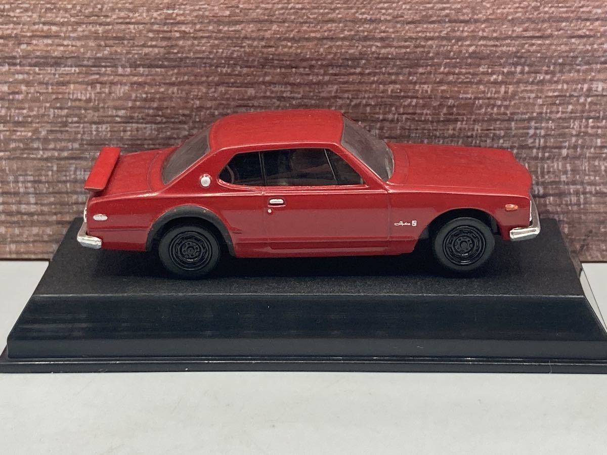 即決有★コナミ 1/64 日産 スカイライン GT-R KPGC10 1969 レッド 赤 KONAMI NISSAN SKYLINE ハコスカ★ミニカー_画像4