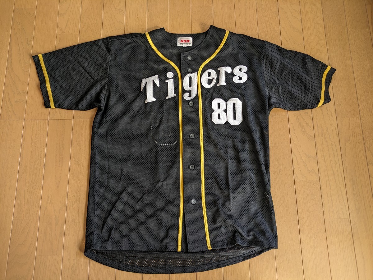 阪神タイガース 80番 岡田彰布 OKADA レプリカユニフォーム ホーム SSK プロ野球 ホワイト L _画像1