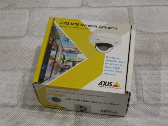 Ω 新D 0146♪ 未使用品 AXIS【 M3045-V 】アクシス 固定ドーム型ネットワークカメラ PoE給電