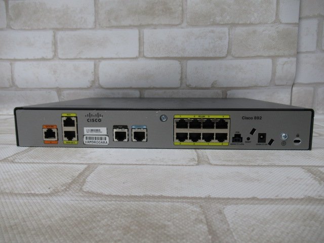 Ω 新N 0143♪ 保証有 CISCO【 CISCO892J-K9 V02 】シスコ 800 Series Model Cisco 890 統合型ルータ AC付・祝10000!取引突破!!_画像5