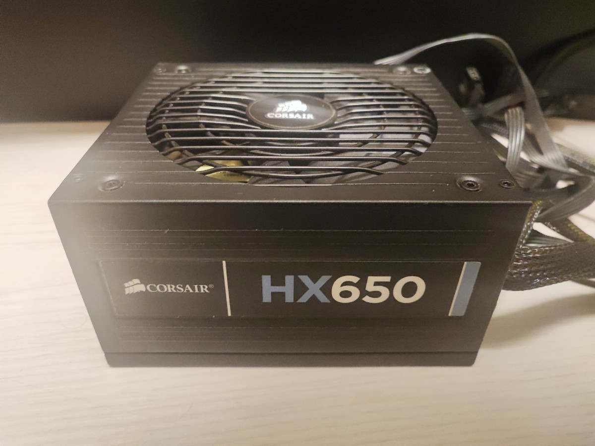 CORSAIR HX650 80GOLD PLUS ATX 電源 コルセア PC ユニット　HASWELL_画像1