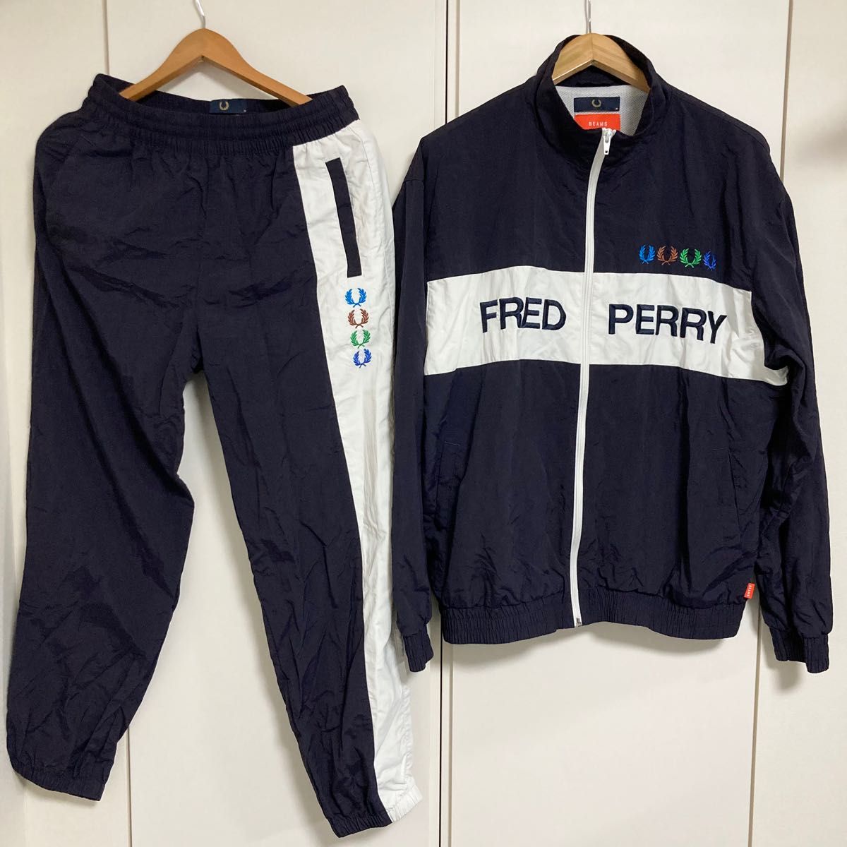 FRED PERRY×BEAMS トラックジャケット&パンツセットアップ 貴重 送料