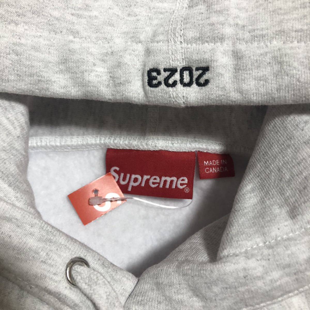 M Supreme 23AW Box Logo Hooded Sweatshirt Ash Grey_画像5