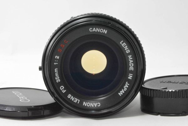 激レア★並品★キャノン CANON FD 35mm F2 S.S.C. 凹レンズ oマーク_画像2