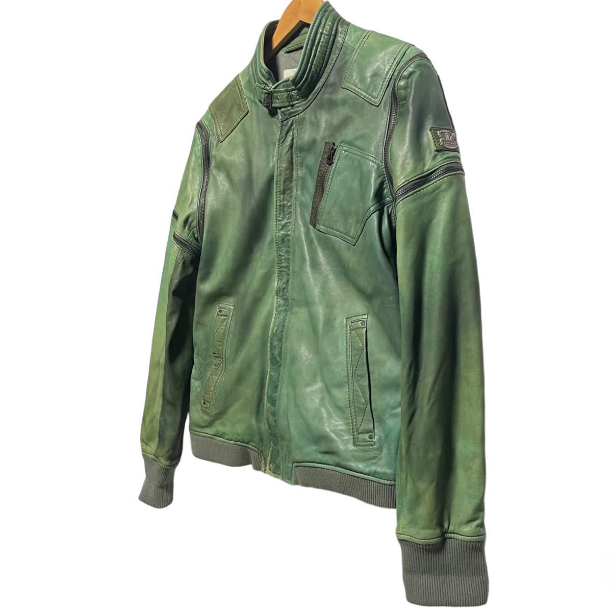 希少 DIESEL ディーゼル レザージャケット ヴィンテージ加工 希少 DIESEL ディーゼル レザージャケット ヴィンテージ加工