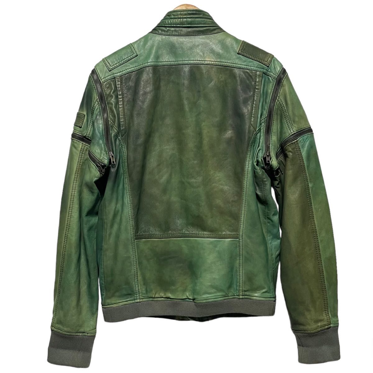 希少 DIESEL ディーゼル レザージャケット ヴィンテージ加工 希少 DIESEL ディーゼル レザージャケット ヴィンテージ加工